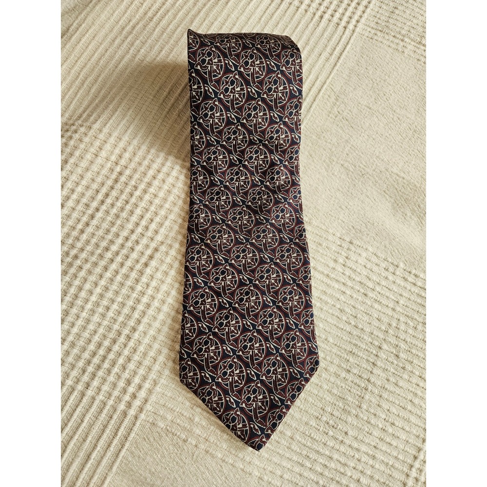 Bert Pulitzer Necktie Foley's Collectors Edition Silk Geometric Pattern